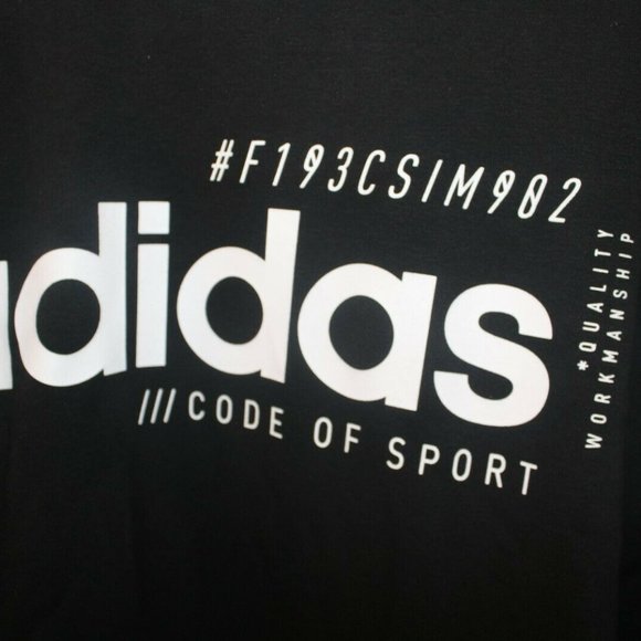 Men's Adidas Brilliant Basics Hoodie Sz 2XL Black - Picture 3 of 8